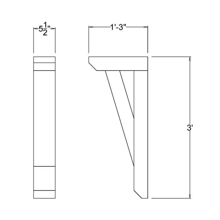 Shop Drawing WEB BRACKET BRKT-005 SQUARE – CE Russell Components